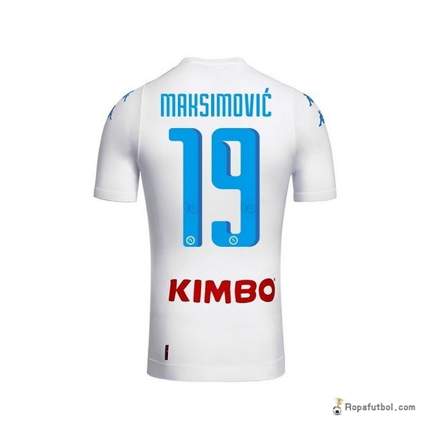 Camiseta Napoli Replica Segunda Ropa Maksimovic 2016/17 Blanco